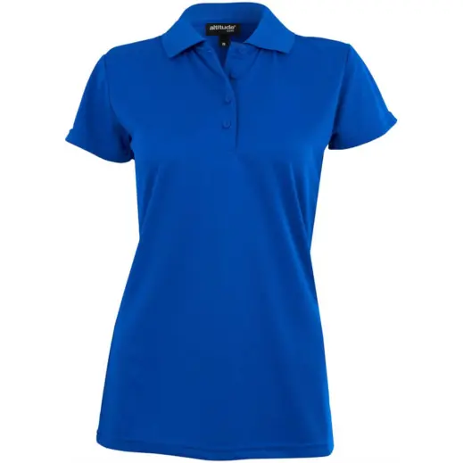 Ladies Pro Golf Shirt Royal Front